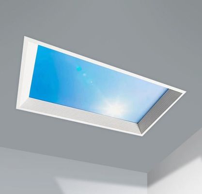 Topsung Kunstmatige dakraam Led Panel Light Office Frame Plafondlicht 300x1200 Blauwe hemel Witte wolk