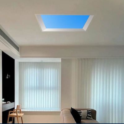 Topsung Kunstmatige dakraam Led Panel Light Office Frame Plafondlicht 300x1200 Blauwe hemel Witte wolk