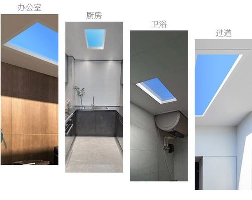 Skylight blauwe hemelwolken ingebouwd 600x600mm decoratief led plafondpaneel licht, decoratief plaat led paneel