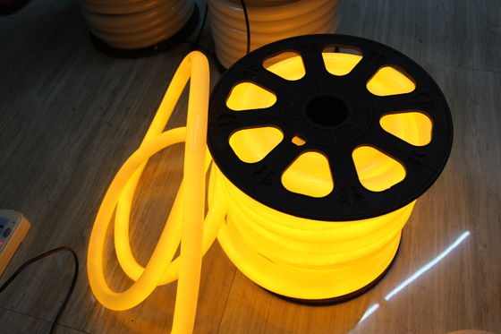 modern 360 graden rond geel 220v neon flex licht 25mm ip67 voor buiten