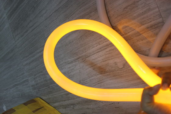 Warme verkoop decoratieve gele 24V 360 graden ronde led neon flexibele lichten