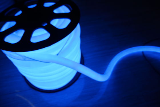 blauw 360 ronde neon flex licht 24v 100 leds/m voor buiten ronde diameter 25mm