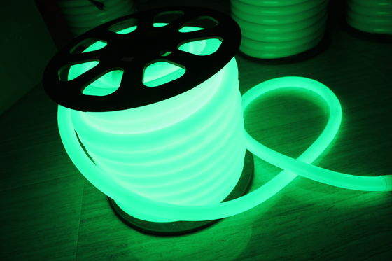 nieuw ontwerp 24v ip67 waterdicht groen 100 leds/m 360 ronde neon flex lichten
