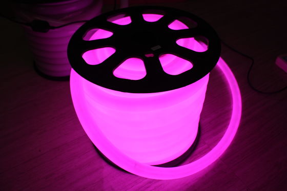 24v beste prijs 360 graden ronde paarse 25mm neon flex lichten voor decoratie
