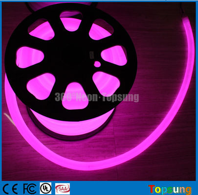 82 voet spoel 24V 360 graden paarse led neon lampen voor kamers dia 25mm rond groothandel