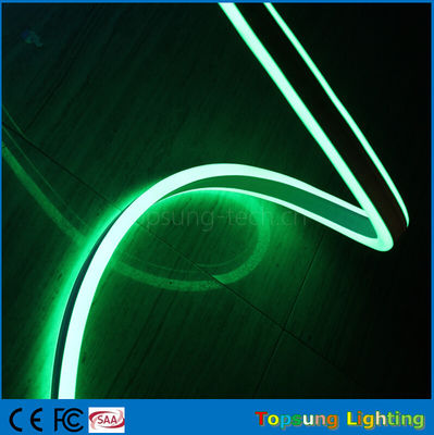 Nieuw ontwerp 110V dubbelzijdig groene LED neon flexibele band voor buiten