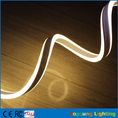 hoogwaardige 110V dubbelzijdige warme wit geleide neon flexibele band voor gebouwen