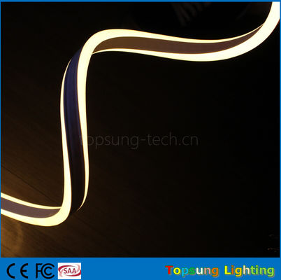hoogwaardige 110V dubbelzijdige warme wit geleide neon flexibele band voor gebouwen
