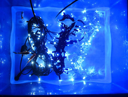 10m aansluitbaar Anti Cold Blauw LED Strings Lights 100 Lampen IP65
