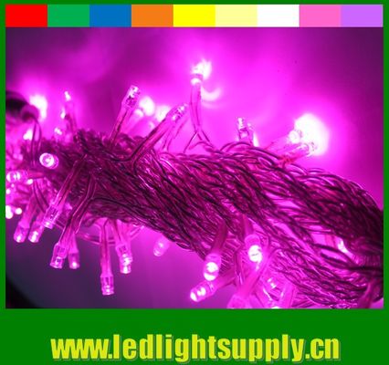 127v paars led buitenste lichtsnoer waterdicht 100 led Topsung Lighting