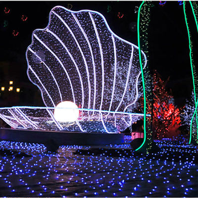 Groothandel 24V kerst decoratieve lichten met touwtjes gesleept net lichten voor gebouwen