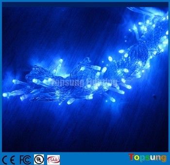 Hot sale 220V blauw 100 led kerst flitsende lichten 10m