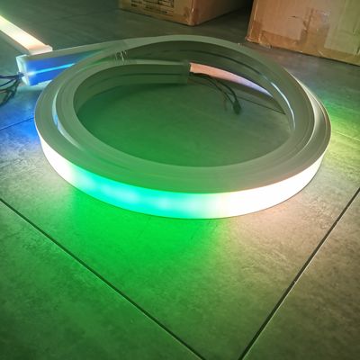 40mm Magic Topsung 24v 120Leds/M Flexible Ribbon Tube Waterdicht Neon Strip RGB LED Neon Lampen Voor Huis xmas Decor