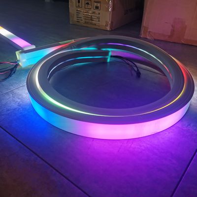 China Fabriek vierkant 12v 24v Led Neon Flexible Strip Led Neon Flex lichten navideas lichterkette neon buis 40mm