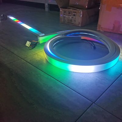 40 mm programmeerbare rgbw neon flexibele led 24v rgb lus led type neon tape 5050 smd kleurveranderende zachte buis