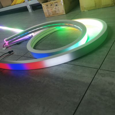 Topsung Lighting 24v Led Neon Strips Strips Flexibel rgb rgbw siliconen touw strip achtervolging buis licht 50x25mm