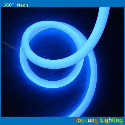 IP67 110 volt dmx led neon touw 16mm 360 graden ronde flex lichten blauw