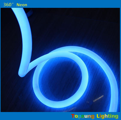 16 mm 360 graden rond geleid neon buis blauw flexibele decoratie lichten 24V