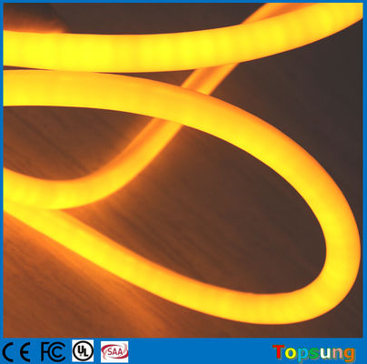 16mm IP67 waterdicht neonlicht hoog lumen 110V 360 graden ronde neonlichten geel