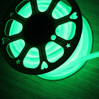 110V 360 graden uitzenden 16mm ronde slim led neon flex kerstverlichting groen