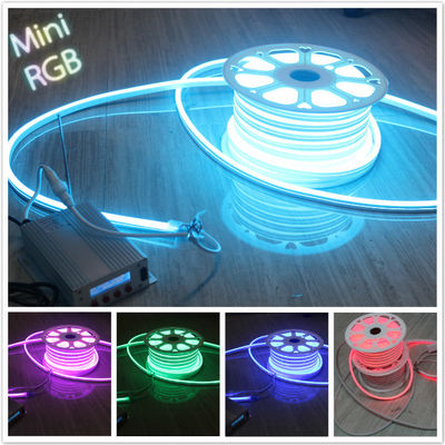mini-grootte RGB led neon flex 10*18mm volledig kleurveranderend neonlicht 110V SMD5050