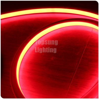 rood licht decoratief neon flex DC 12V geleid neon teken vierkant buis licht 16 * 16mm plat uitzendoppervlak IP68