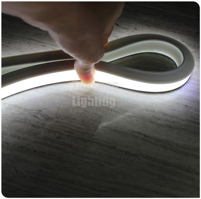 Nieuwe 12v witte siliconen flexibele neon-flex led touw verlichting vierkant 16x16mm anti-UV PVC neon strip top-view 2835 smd