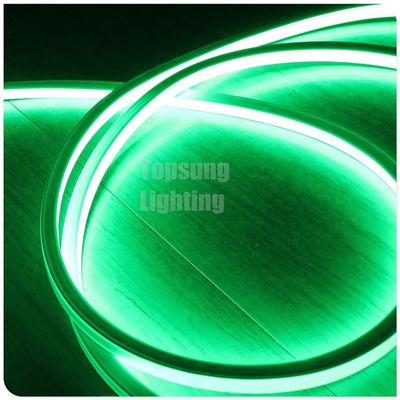 DC 12V geleid neon flex 16x16mm vierkant vlak touw licht 120SMD/M groen buiten decoratie licht