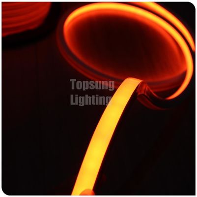 oranje kleur AC 110V vierkant geleid neon flexibel licht 16x16mm IP68 neon buis