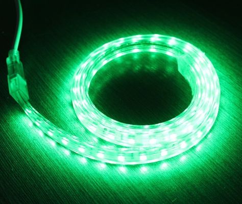 Hoog licht SMD5050 220V waterdicht IP65 led neon flexibele strook groen