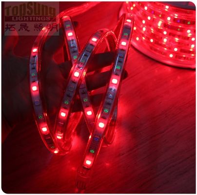 AC led licht 50m flexibele strip 130V 5050 smd strip 60LED/m rood led lint