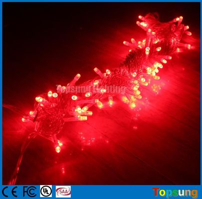 Best verkopende 220V rode led twinkle fee kerst string lichten 10m