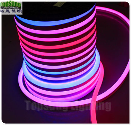 24v led neon digitaal licht 14*26mm batterij aangedreven neon touw lichten
