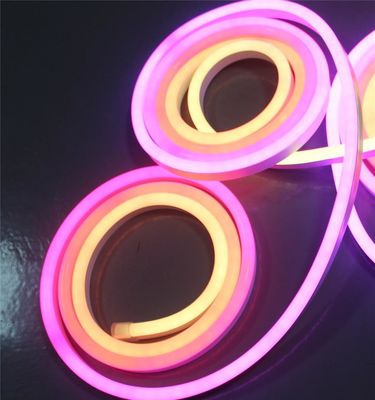 Topsung slim neon flexi 12v 10x20mm led rgb neon 90 graden achterwaarts buigbaar 5050 smd flex neon rgb roll controller