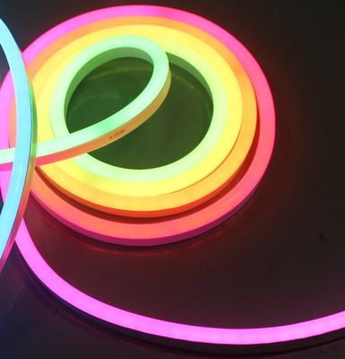 Topsung slim neon flexi 12v 10x20mm led rgb neon 90 graden achterwaarts buigbaar 5050 smd flex neon rgb roll controller