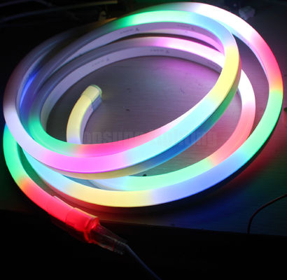 RGB digitale dmx neonstrook licht dmx pixel neon touw 11 * 19mm vlakke 24v achtervolging strips