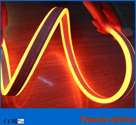 Topsung verlichting 12v oranje 100m mini dubbelzijdig geleid neon touw band waterdicht 8,5 * 18mm licht