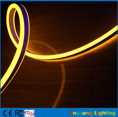 gele kleur mini grootte neon led kerstverlichting 8,5*18mm dubbelzijdige neon flex verlichting