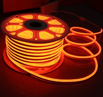 oranje 12v mini led neon flex licht 7x15mm vervangende neon buizen 2835 smd flexibel band touw ip68 injectie