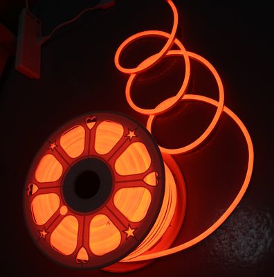 oranje 12v mini led neon flex licht 7x15mm vervangende neon buizen 2835 smd flexibel band touw ip68 injectie