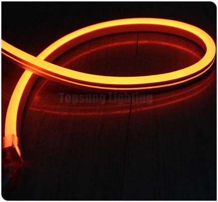 24v gele populaire led neon flex buis licht PVC ultra dunne neon flexibele touw lamp strip 11x18mm buiten decoratie