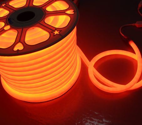 12v mini rond 16mm diameter 360 graden uitzenden geleid neonflex touw licht oranje geleid neon soft tube