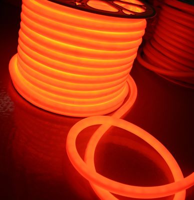 12v mini rond 16mm diameter 360 graden uitzenden geleid neonflex touw licht oranje geleid neon soft tube