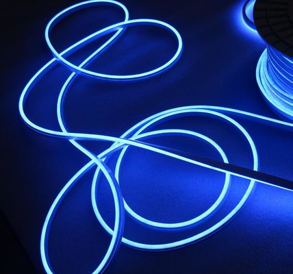 6mm blauwe LED Neon touw licht flex waterdicht feestje kerstboom Home Decor 110V/220V blauwe neon strips