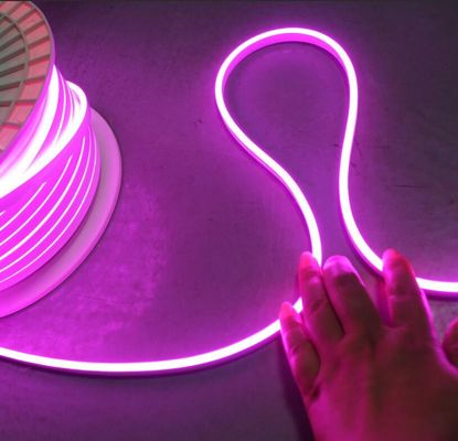 12v paarse mini flexibele neonbuisverlichting 6*13mm 2835 smd voor borden logo