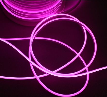 5 mm Roze Superflexibele LED Neon touw licht Outdoor Commercieel bord / Home Decor DC12V