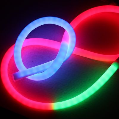 Hoogwaardige DMX RGB Flexible LED Neon Pixel Dream Kleur lichtbuis 360 graden ronde strook