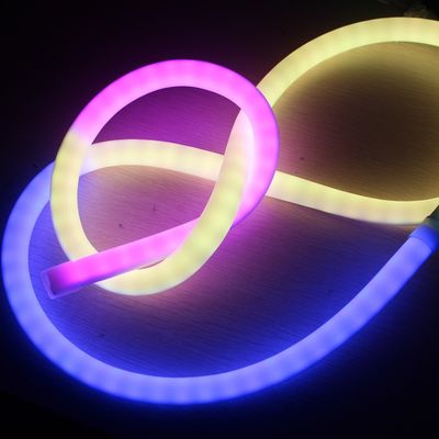 Verbazend 360 led neon Flex digitale rgb neon touw lichten aanspreekbare strip 18mm