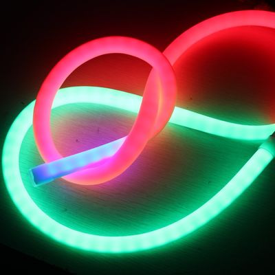 24v mooi pixel achtervolgen led neon rgb 360 graden zacht lint buis siliconen materiaal