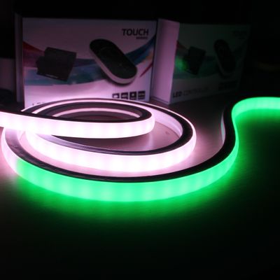 Programmeerbare groothandel Waterdicht Topview RGB Vierkante LED Neon Flex 17x17mm pixel neon lichten